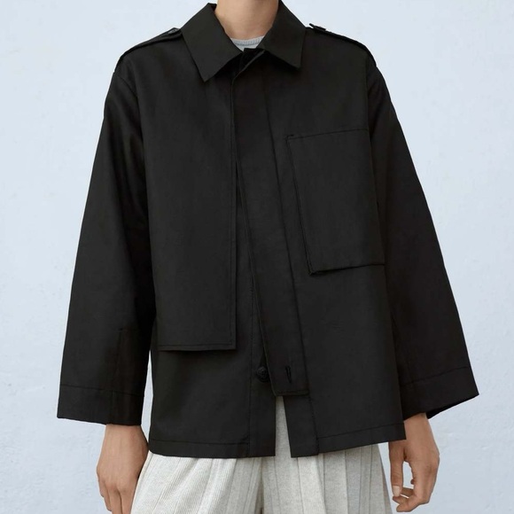 cordera Jackets & Blazers - Cordera Black Utility Trench Jacket